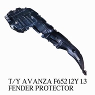 TOYOTA AVANZA F652 2012 1.3  FENDER PROTECTOR / FRONT INNER FENDER COVER / FENDER LINER ( DAUN PISAN