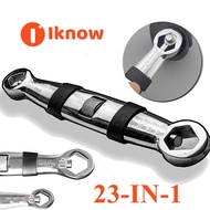 Tôi Biết Phổ 23 Trong 1 Bộ cờ lê Ratchet cờ lê điều chỉnh 7-19 Mm Cờ Lê Phổ Cờ Lê Đầu mở Linh Hoạt Đ