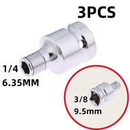 [TL]【TL】1/3Pcs Screwdriver Holder Impact Socket Conversion Adapter 1/4" 3/8" 1/2" Square Drive To 1/