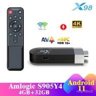 X98 S500 Amlogic S905Y4 Android 11 Smart  Mini TV Stick 4G 32G 4K 2.4/5G Dual Wifi Media Player Set Top Box TV BOX 2G16G