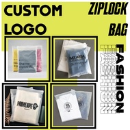 Custom Printed Ziplock Bag Frosted for Tudung / T shirt / Shawl / Telekung / Local Brand Low MOQ 50pcs Only