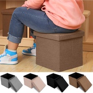 Folding Storage Stool Comfortable Footrest Stool Multipurpose Grocery Organizer Breathable And Moist