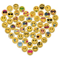 54Pcs Emoji Refrigerator Magnets Fridge Magnets For Locker Whiteboard Decorative Magnets - Cute Funn