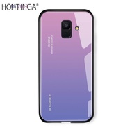 Ốp Điện Thoại Kính Cường Lực Gradient Dành Cho Samsung Galaxy A6 2018 A6 Plus 2018 Ốp Lưng Vỏ Bảo Vệ