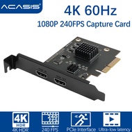 ACASIS Game Capture PCIe Game Capture Card 4K60Hz HDR10 Video Game Capture Card for Streaming  PS5 PS4 Pro Xbox Series X/S Xbox One X