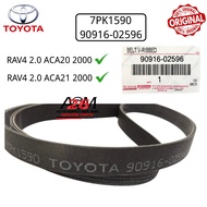 【ACM】TOYOTA ORIGINAL RAV4 2.0 ACA20 /ACA21 2000-2005 FAN BELT 7PK1590 90916-02596