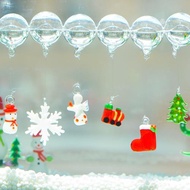 圣誕節掛件玻璃浮球泡泡圣誕節系列雪人圣誕老人小禮物微景觀造景