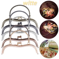 WITTE Purse Clasp Frame, Vintage Metal Purse Frame Kiss Clasp, Mini Bag Hardware Purse Frame Bag Mak