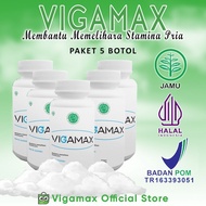 ORIGINAL Vigamax Paket 5 Botol Vigamax Asli Original Obat Stamina Pria