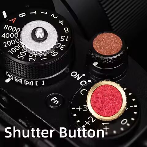 Vintage Metal Shutter Release Button Soft Cap For Nikon ZF Leica M9 M9P Fuji XT5 XT50 XE4 XS20 XT30I