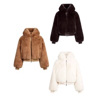 SKIMS Women's Hoodie - Plush Faux Fur, Sustainable Design