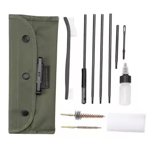 Cleaning Kits Rifle Gun Bore Cleaning Kit Set Shotgun Cleaner Brush Rod Maintenance for 22cal 223 55