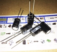 (จำนวน 5ชิ้น) 330UF 25V 105C ELITE SIZE 8X12MM. สีดำ คาปาซิเตอร์ CAPACITOR PS1E331MNN0812