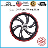 12 inch 12inch 12 x 1.75 Front Wheel Rim For DYU AM GTR Fiido Venom Electric Scooter Replacement Parts