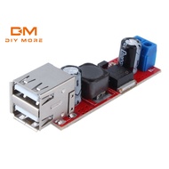 DIYMORE DC 6V-40V 12V To 5V 3A Dual USB Charger DC-DC Step-down Converter Module LM2596