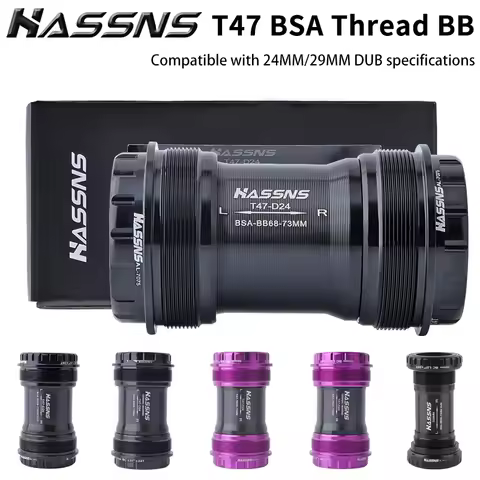 HASSNS T47 Bottom Bracket BSA Mtb Central Movement DUB Bicycle Hollowtech Central Movement Mountain 