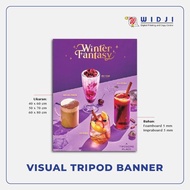 Print/Cetak Layar/Tampilan/Visual Tripod Banner Foamboard/Impraboard