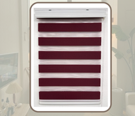 KKBF Curtain- Zebra Blind Blackout Window Blind - 6ft Height - Screw & Wall Plug Blind Window Bli