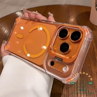 【 iPhone17 case 】Airbag anti fall bracket magnetic Phone case iphone17 Pro Max 16 15 14 13 12 11 cas