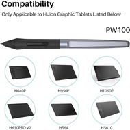 PW100 Battery-Free Stylus for Huion Inspiroy H640P H950P H1060P H610Pro V2 HS610 HS64 H420X H580X H6