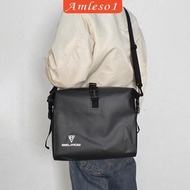 [Amleso1] Bike Handlebar Bag Large Reflective Front Mount Waterproof Frame Bag