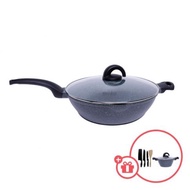 iGOZO Epsilon Premium Granite IH Stirfry 32cm Wok