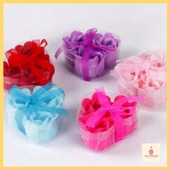 Door Gift Soap Flower 3 pcs soap rose with Love boxes Sabun Bunga Khawin Hadiah Perkahwinan 爱心盒子香皂花 