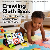 Sensory Toys Toys Book Cloth Crawling Brain Development Newborn Mirrors Toys Baby