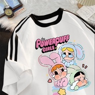 I003990*NUZIRO Korean style cute crybaby print 100% pure cotton women's loose short sleeved three ba