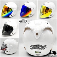 MODERN WHITE Helmet ARC RITZ Special Color Visor Clear Blue Rainbow Smoke Gold Red Accessories Motor Y15 MT RSX150 Y16ZR