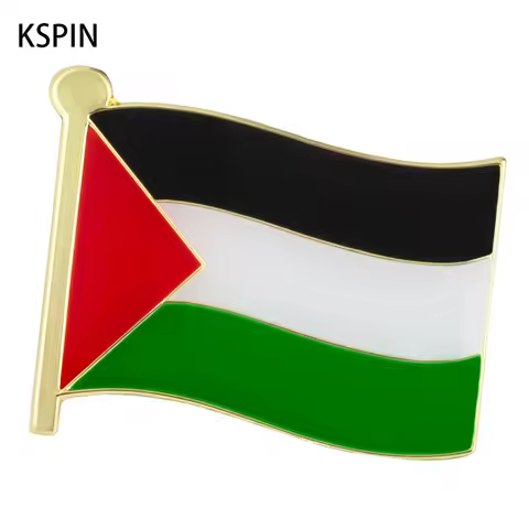 Palestine flag Flag Badge Flag Brooch National Flag Lapel Pin International Travel Pins