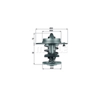 Water Valve TOYOTA HIACE LH112 HERO LN65 MTX TIGER 2L 2.4 3L 2.8 5L 3.0 82 Degrees MAHLE