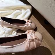 QC silk bow tie doll shoes