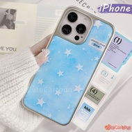 Aesthetic Stars Bling Bling Hologram Case hp iPhone 16 13 15 11 12 11 14 Pro Max Silver Girls Coquet