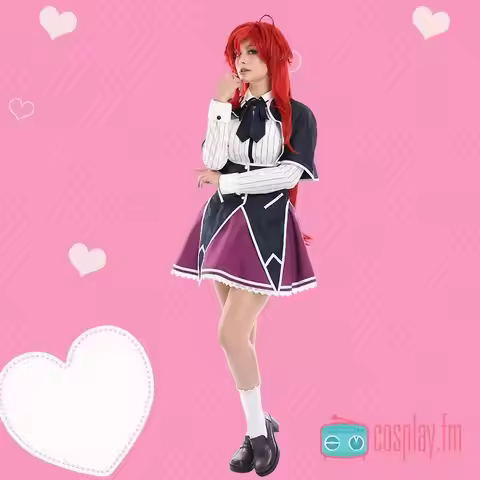 Rias Anime Dxd High School Gremory Cosplay Kostuum Rias Cosplay Wigs Shoes For Women Girls Uniforms 