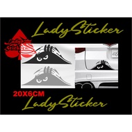 Cutting sticker, JDM Ngintip sticker, motorbike sticker, laptop car, JDM Ngintip, fierce, universal