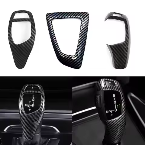 Carbon Fiber Texture for BMW F30 F10 F15 F07 F20 F21 F22 F32 F34 F35 5GT Car Gear Shift Panel Frame 