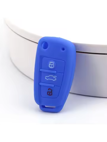 Suitable for Audi A6L Folding 3-button Key Cover A4L Remote Control Key Cover A1A2A3Q2LQ3Q5LQ7L Sili
