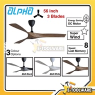 Alpha Alkova Axis Ceiling Fan with Remote Control 56inch DC Remote Ceiling Fan