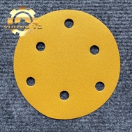 Round sandpaper - yellow sand grain sandpaper - round sandpaper 5" (120mm) 6 holes P60-P600 (Price i
