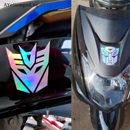 AYellowgod Reflective Transformers Motor Car Decorative Sticker Colorful Bike Motorbike Motorcycle Front Stickers Decor Decal SG