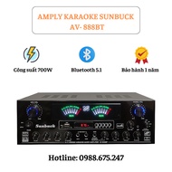 Amply Sunbuck 888BT đánh nhạc cực xịn âm thanh cực đỉnh amply karaoke có kết nối bluetooth
