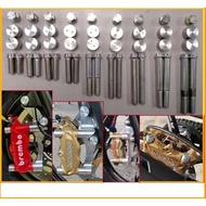 CALIPER SPECIAL SCREW SAFETY SCREW MOTOR M3 K50 P34 GSX 4POT 2POT FRONT REAR ANTI-THIEFT