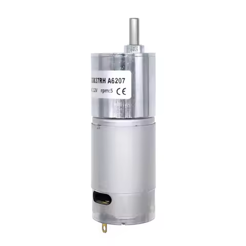 ZGB37RH DC Motor DC Gear Motor 12v 24V rs555 5 rpm 10rpm 20rpm 45rpm 80rpm 100rpm 120rpm 200rpm Larg