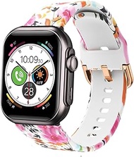 Tznzxm Compatible with RUXINGX G62 smart watch Bands,Fashion Flower Adjustable Soft Silicone Replace