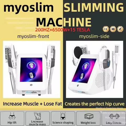 6500W EMS MYOslim Sculpt Machine 200HZ Sculpting Electromagnetic Shaping Slimming Muscle Stimulation