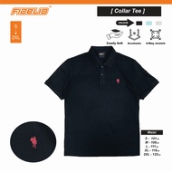 FDL Basic Embroidery Polo Tees -Black