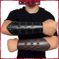 STA Punk Medieval Men Cosplay Costume Accessories Armor Bracer Knight Arm Wristband
