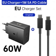 Samsung | 60W Samsung Original Fast Charger USB C Plug with USB C Cable Samsung S26 S25 S24 S23 S22