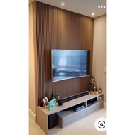 TV Cabinet 6ft with 10ft melamine strip panel